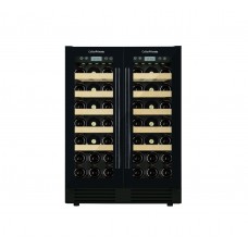 CellarPrivate винный шкаф встраиваемый, двухзонный на 42 бутылки (CP042-2TB) чёрный двухзонный